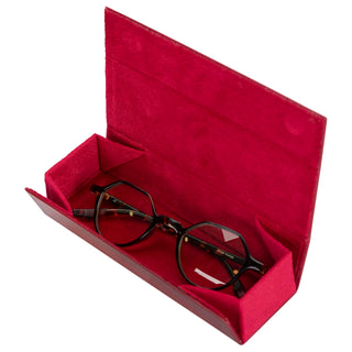 Brillen Etui mit Magnetverschluss Sonnenbrillenetui "Clever"- Rot