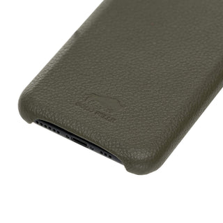 Solo Pelle Lederhülle für das iPhone 11 Pro in 5.8 Zoll Stanford Case Leder Hülle Ledertasche Backcover aus echtem Leder (Vollleder Nachtgrün)