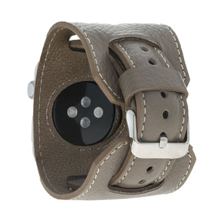 Solo Pelle Watch Series 1/2 / 3 Watch 2in1 Leder Armband Uhrenband mit passendem stabilem Uhrenadapter Doppel Connector Ersatzband Strap Adapter ohne Schrauben (42mm Vintage Braun)