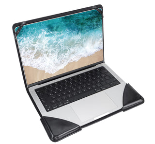 Solo Pelle MacBook Pro 14 Zoll (2021-2024) Ledertasche Case Hülle Münich - Vintage Braun
