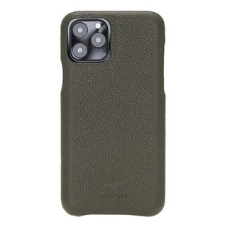 Solo Pelle Lederhülle für das iPhone 11 Pro in 5.8 Zoll Stanford Case Leder Hülle Ledertasche Backcover aus echtem Leder (Vollleder Nachtgrün)