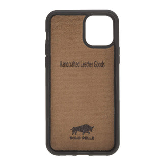 Solo Pelle Lederhülle für das iPhone 11 Pro in 5.8 Zoll Stanford Case Leder Hülle Ledertasche Backcover aus echtem Leder