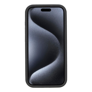 Solo Pelle Lederhülle für das iPhone 15 Pro 6.1 Zoll Drop Case Case Leder - Cognac Braun