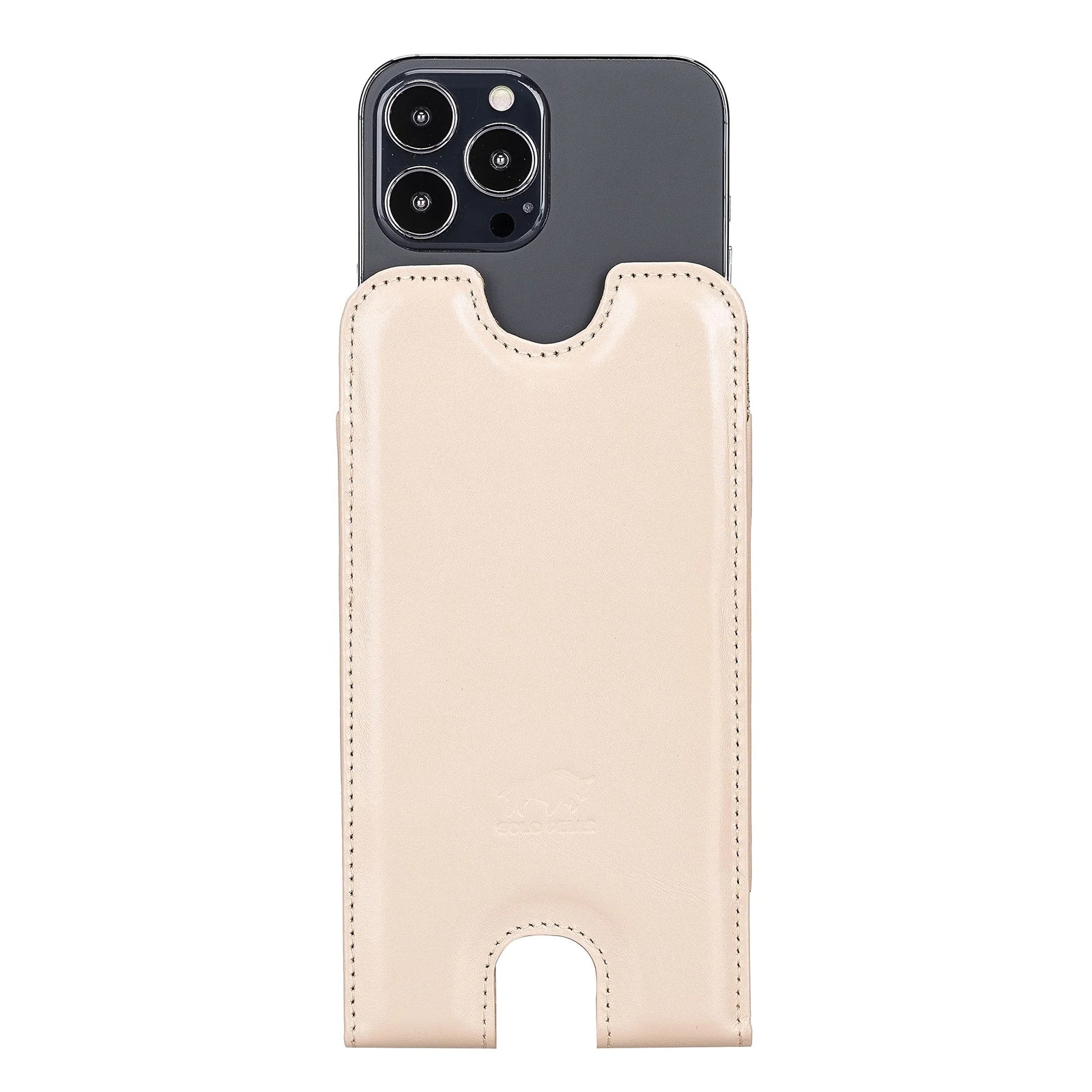 Solo Pelle Lederhülle Alle Geräte bis 6.7 Zoll Case Leder Hülle - Nude Rosa Lifestyle