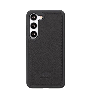 Solo Pelle Lederhülle Harvard kompatibel für das Samsung Galaxy S24 Ultra inklusive abnehmbare Hülle mit integrierten Kartenfächern (Schwarz)