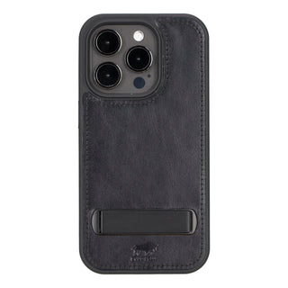 Solo Pelle Lederhülle für das iPhone 15 Pro 6.1 Zoll Drop Case Case Leder - Cognac Braun