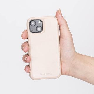 Solo Pelle Lederhülle für das iPhone 13 Mini in 5.4 Zoll Princeton Case - Camel Braun