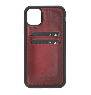 Solo Pelle Lederhülle für das iPhone 11 in 6.1 Zoll Stanford Case - Cognac Braun