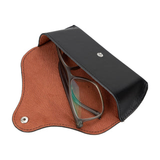 Solo Pelle Brillen Etui mit Magnetverschluss Sonnenbrillenetui "Roan" - Camel Braun