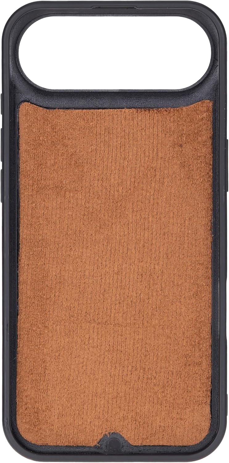 This Solo Pelle Steingrau Lederhülle kompatibel für iPhone Air in 6.5 Zoll abnehmbare Hülle (2in1) inkl. Kartenfächer geeignet für MagSafe Zubehör