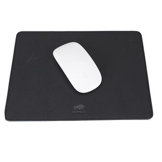 Solo Pelle - Hochwertiges Leder Mousepad 26x20 cm - Steingrau