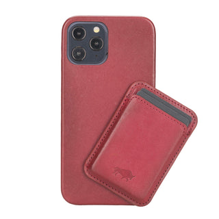 Solo Pelle Lederhülle + Magnetische Geldbörse für das iPhone 12/12 Pro in 6.1 Zoll Case