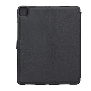 Solo Pelle magnetische abnehmbare Hülle geeignet für Apple iPad Pro 12,9" 2020 + 2021 Hülle Echtleder Case aus echtem Leder. Unterstützt Pencil 2 und magnetisches Laden (Vintage Braun)