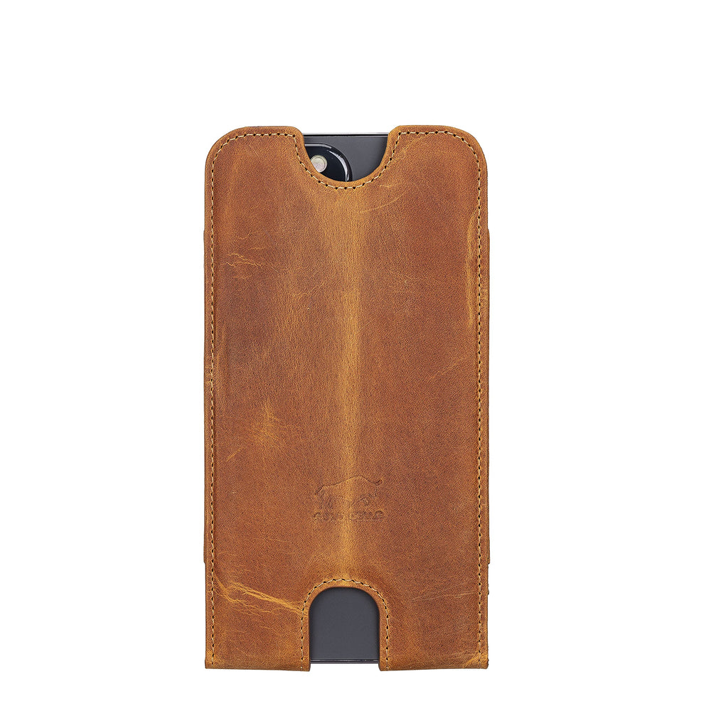 Solo Pelle Lederhülle Alle Geräte bis 6.7 Zoll Case Leder Hülle - Cognac Braun