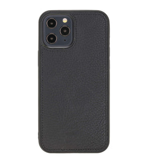 Solo Pelle Lederhülle kompatibel für iPhone 12/12 Pro in 6.1 Zoll abnehmbare Hülle (2in1) inkl. Kartenfächer für das original Apple iPhone (Matt Schwarz (2020))