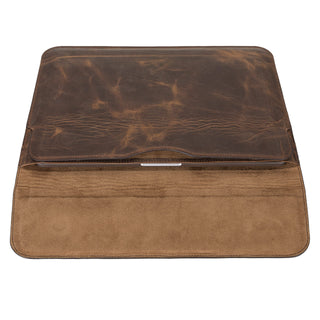 Solo Pelle MacBook Pro 13 und 14 Zoll & Air Retina 13 Zoll Retina, Air M1 Pro Ledertasche Case Hülle Montana für das Apple MacBook Pro 13" Inch aus echtem Leder (Vintage Braun)