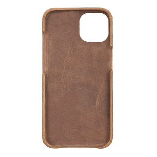 Solo Pelle Lederhülle für das iPhone 13 in 6.1 Zoll Princeton Case - Vintage Braun