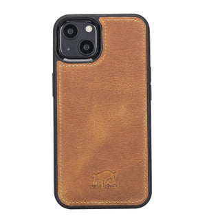 Solo Pelle Lederhülle für das iPhone 13 Mini  in 5.4 Zoll Stanford Case - Camel Braun