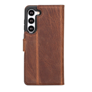 Solo Pelle Lederhülle "Harvard" kompatibel für das Samsung Galaxy S23+ / S23 Plus - Cognac Braun