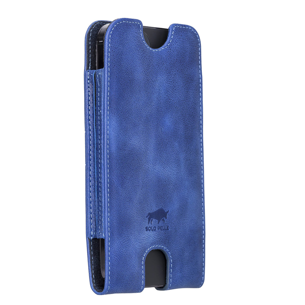 Solo Pelle Lederhülle Alle Geräte bis 6.7 Zoll Case Leder Hülle - Vintage Blau