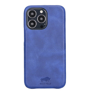 Solo Pelle Lederhülle für das iPhone 13 in 6.1 Zoll Princeton Case - Vintage Blau