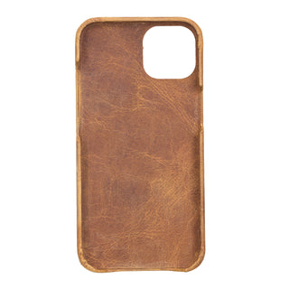 Solo Pelle Lederhülle für das iPhone 13 in 6.1 Zoll Princeton Case - Vintage Braun