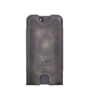 Solo Pelle Lederhülle für das iPhone bis 6.1 Zoll  Leder Hülle Sleeve - Vintage Braun