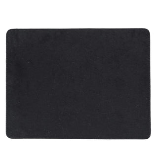 Solo Pelle - Hochwertiges Leder Mousepad 26x20 cm - Matt Schwarz