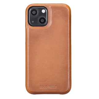 Solo Pelle Lederhülle für das iPhone 13 Mini in 5.4 Zoll Princeton Case - Camel Braun