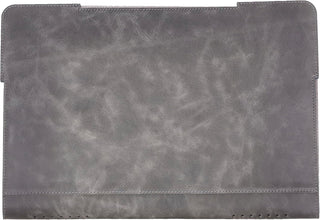 Solo Pelle Ledertasche für das MacBook Air 15.3 Steingrau Zoll Lederhülle Case Hülle Münich für das Apple MacBook Air 15 (2023-2024) Zoll aus echtem Leder kompatibel mit M2/A2941, M3/A3114