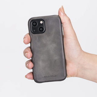 Solo Pelle Lederhülle für das iPhone 13 Mini in 5.4 Zoll Princeton Case - Camel Braun