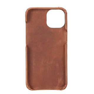 Solo Pelle Lederhülle für das iPhone 14 in 6.1 Zoll Princeton Case - Vintage Braun