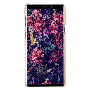 Maison de Noblesse kompatibel mit Samsung Galaxy Note 9 Lederhülle Ledertasche Backcover Ultra Slim in Nude Rosa + Personalisierung