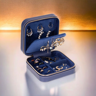 Amanda - Schmuckbox aus Leder - Mittel