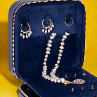 Amanda - Schmuckbox aus Leder - Mittel