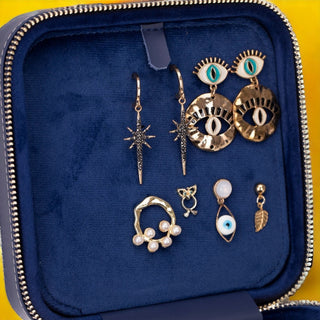 Amanda - Schmuckbox aus Leder - Mittel