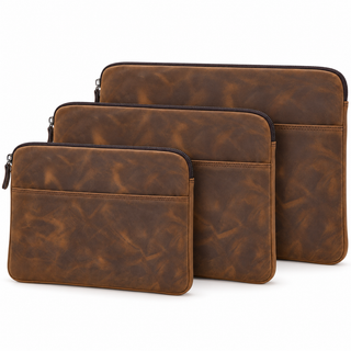 Solo Pelle Ledertasche für das Apple MacBook Pro und Air 13 Zoll, 12 Zoll & iPad Pro 12,9 Zoll Lederhülle Case Hülle Awenta aus echtem Leder