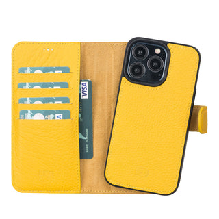 Delfi, Magic - 2-in-1-Handyhülle für iPhone 13 Pro aus Leder
