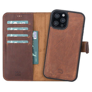 Delfi, Magic - 2-in-1-Handyhülle für iPhone 12 Pro Max aus Leder