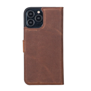 Delfi, Magic - 2-in-1-Handyhülle für iPhone 13 Pro Max aus Leder