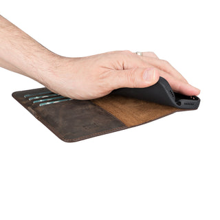 Delfi, TD Wallet - Handyhülle für iPhone 13 Pro aus Leder