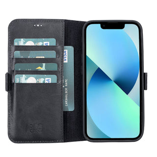 Delfi, TD Wallet - Handyhülle für iPhone 13 aus Leder