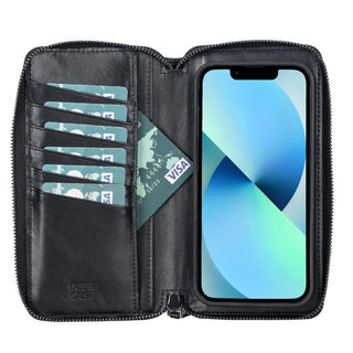 Delfi, Trina - 2-in-1-Handyhülle für iPhone 13 aus Leder