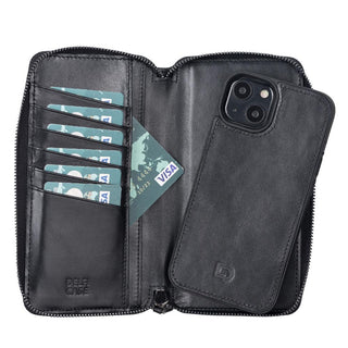 Delfi, Trina - 2-in-1-Handyhülle für iPhone 13 aus Leder