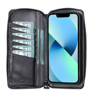 Delfi, Trina - 2-in-1-Handyhülle für iPhone 13 Pro Max aus Leder