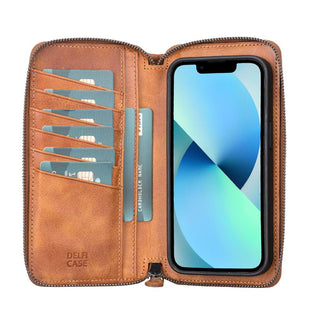 Delfi, Trina - 2-in-1-Handyhülle für iPhone 13 aus Leder