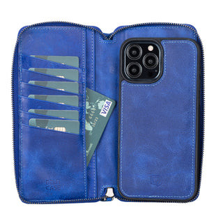 Delfi, Trina - 2-in-1-Handyhülle für iPhone 13 Pro Max aus Leder