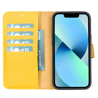 Delfi, Magic - 2-in-1-Handyhülle für iPhone 13 aus Leder