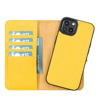 Delfi, Magic - 2-in-1-Handyhülle für iPhone 13 aus Leder