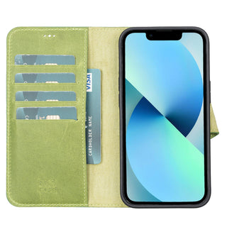 Delfi, Magic - 2-in-1-Handyhülle für iPhone 13 aus Leder